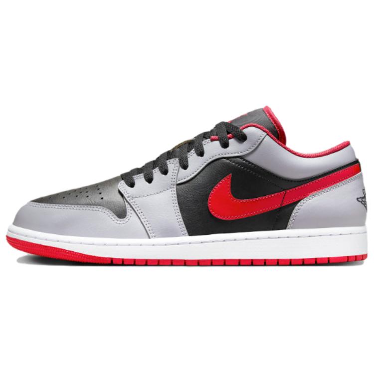 Jordan 1 Low Black Light Smoke Grey Gym Red