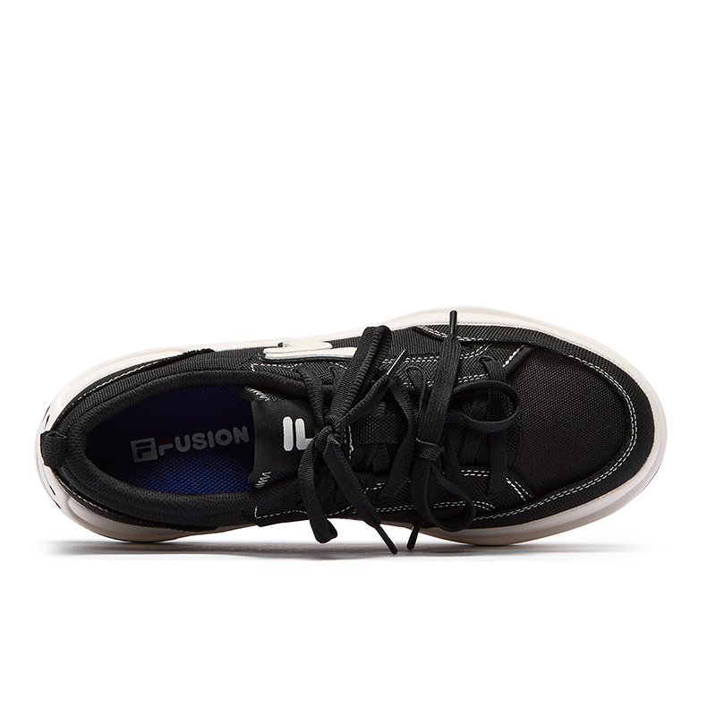 FILA FUSION 50-50 DX II CVS Cushioning Low-Top Skateboard Shoes Women's Black White