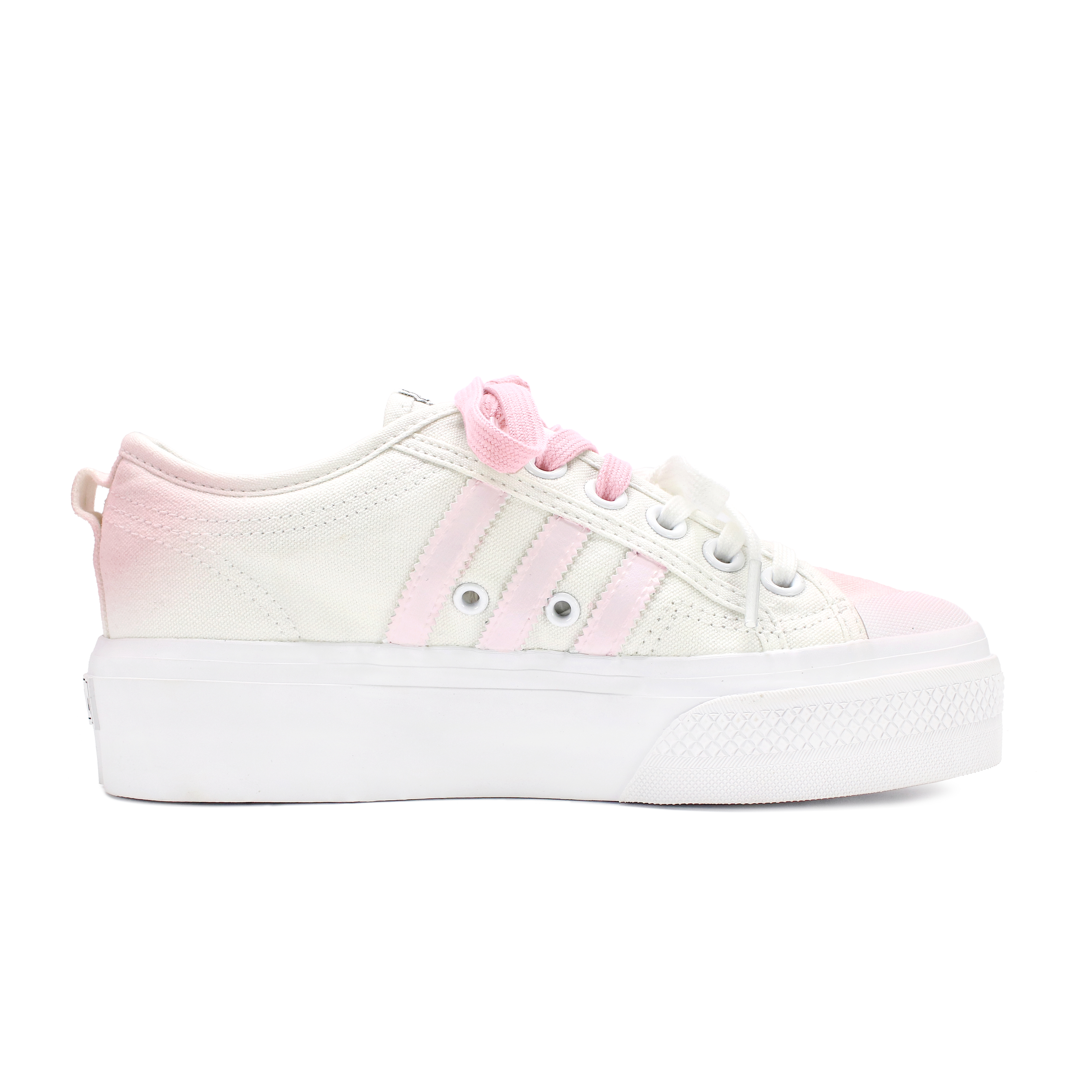 Adidas Originals Nizza Platform Anti Slip Wear Resistant Low Top Skateboard Shoes Women's Pink White купить в интернет-магазине Yoocart с быстрой доставкой по России.