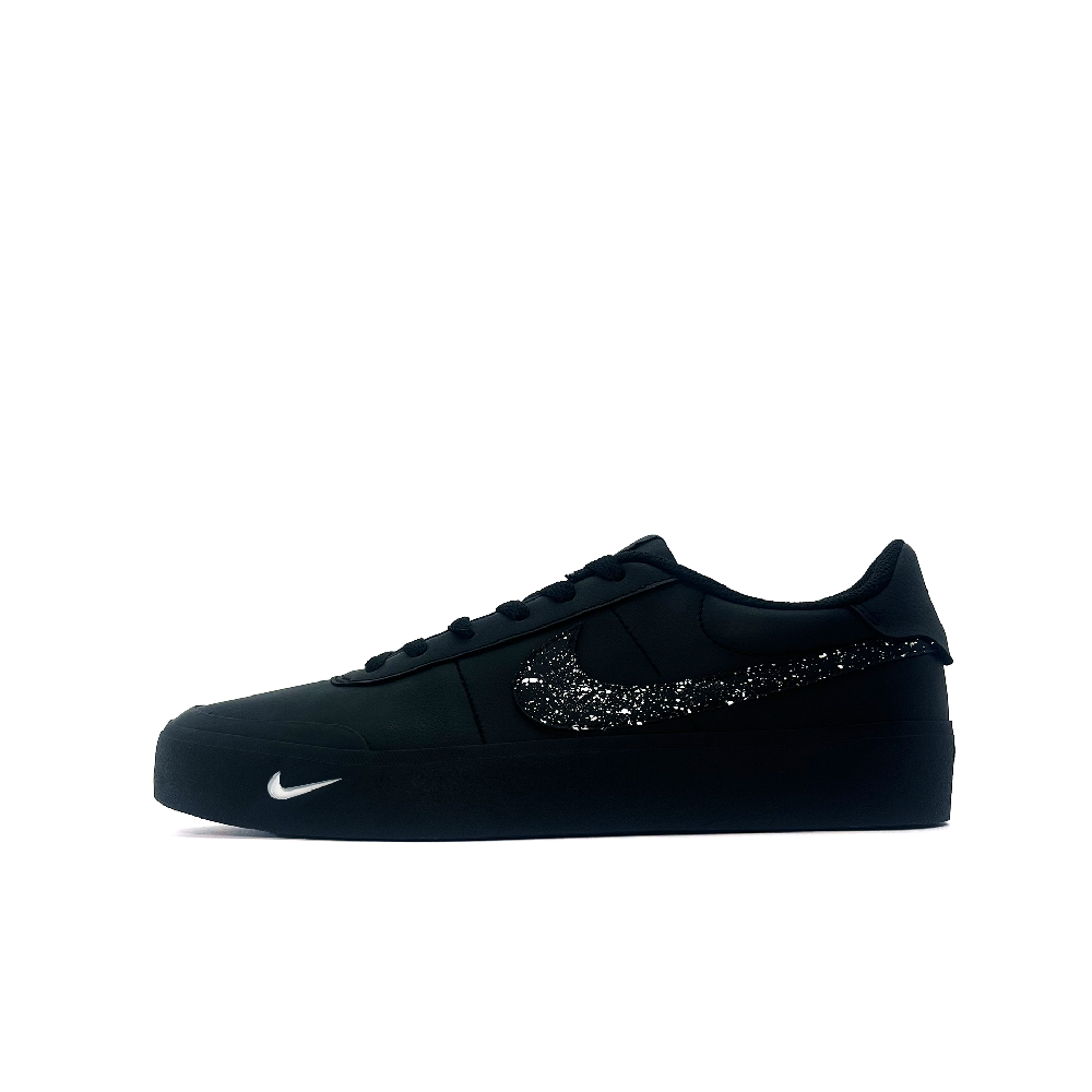 Nike Court Shot Starry Sea Anti Slip Wear Resistant Low Top Skateboard Shoes Men's Black