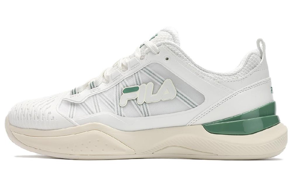 FILA SPEED SERVE Collection Breathable Support Low Top Tennis Shoes Women's White Green
