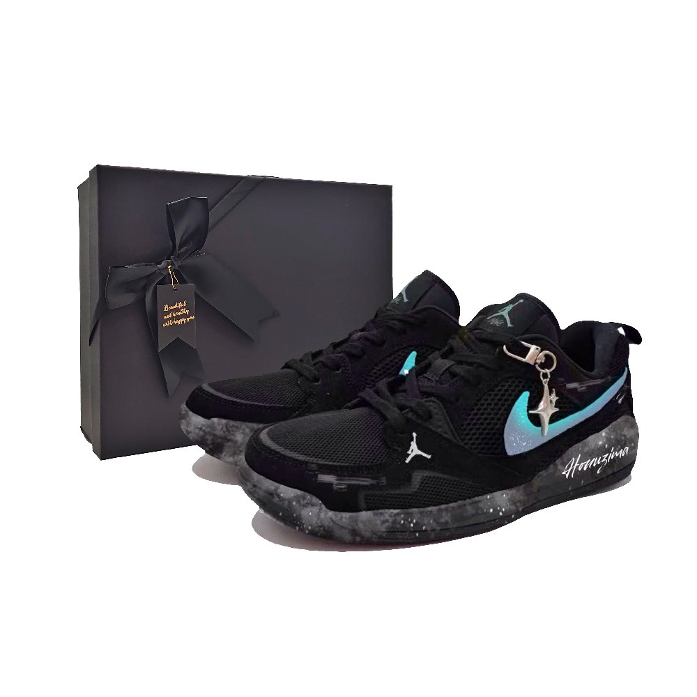 Jordan CMFT Era Comet Eve Abrasion Resistant Low Top Casual Shoes Unisex Black Blue