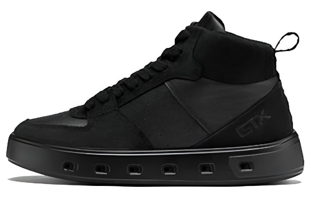 Ecco Street 720 Series High Top Skateboard Shoes Women's Black