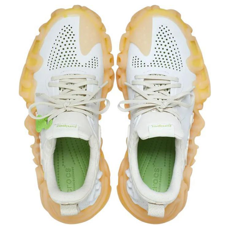 Crocs Low-Top Casual Shoes Unisex White Yellow