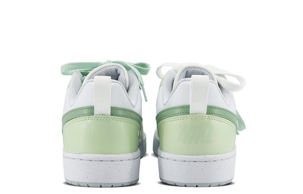 Nike Court Borough Slip Resistant Abrasion Resistant Low top Skateboard Shoes GS White Green купить в интернет-магазине Yoocart с быстрой доставкой по России.