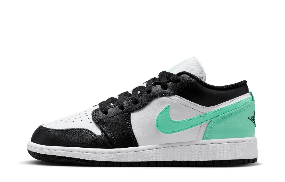 Jordan Air Jordan 1 Anti Slip And Wear Resistant Lightweight Low Top Vintage Basketball Shoes GS Gray Pink