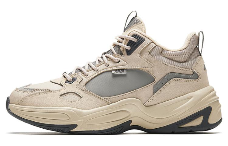 Anta Cushioning Wear-Resistant High-Top Casual Shoes Men's Gray