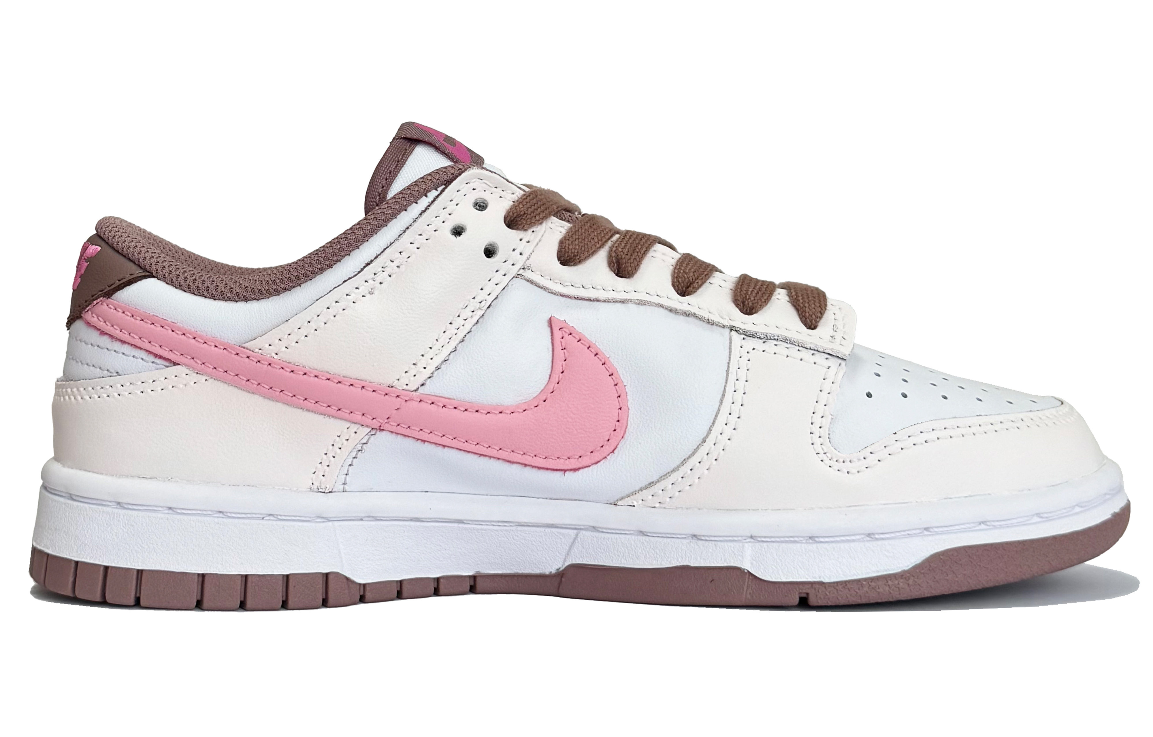 Nike Dunk Rose Brownie Cushioning Lightweight Low-Top Skateboard Shoes Women's Pink Umber