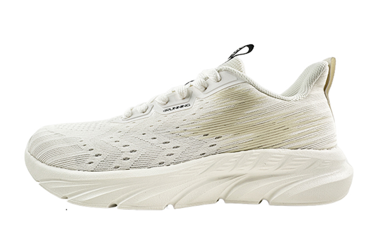 361° Wear resistant, Non slip And Breathable Low Top Running Shoes Men's Feather White