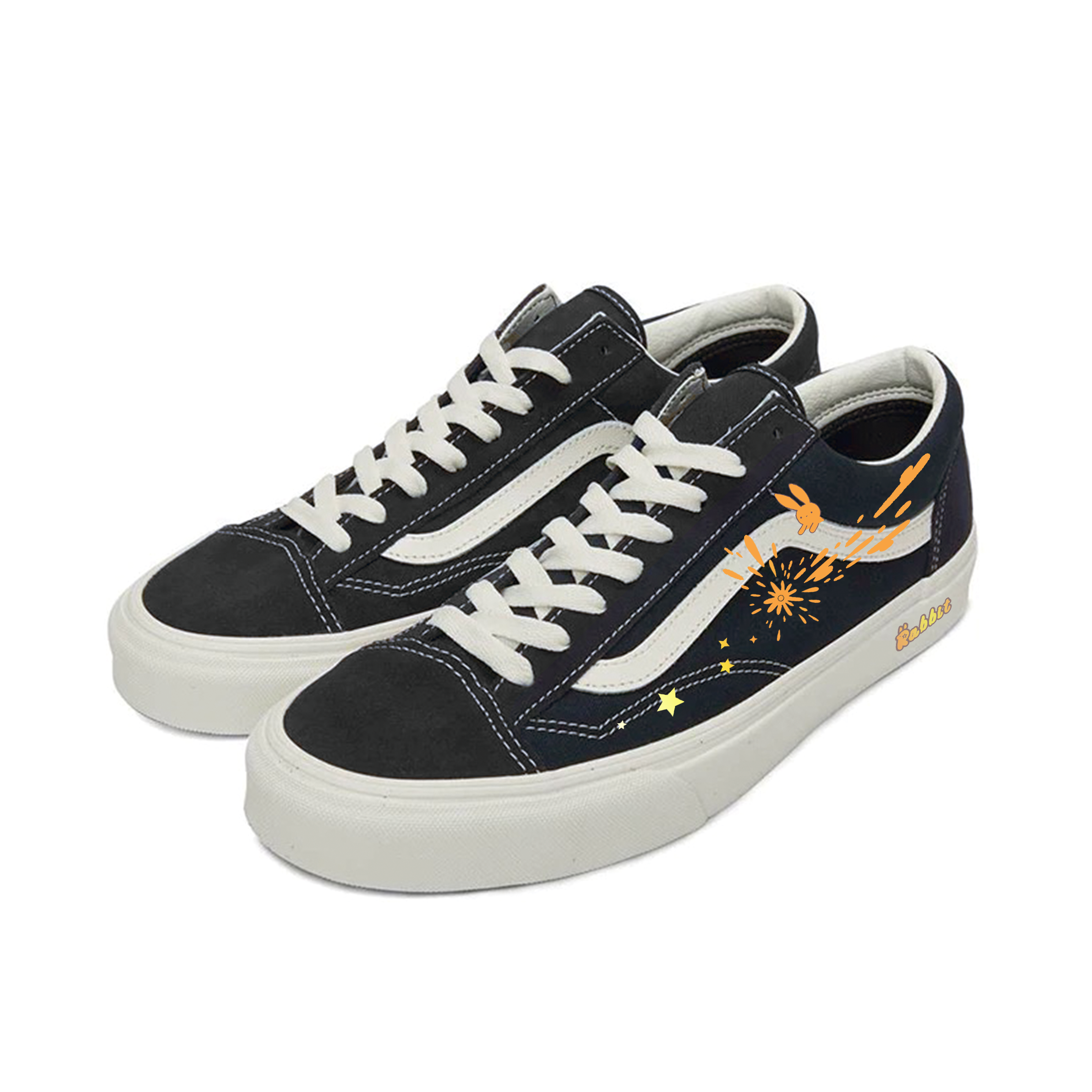 Vans Style 36 Orange Star Bunny Cushioning, Wear Resistant Low top Skateboard Shoes Unisex Blue White купить в интернет-магазине Yoocart с быстрой доставкой по России.