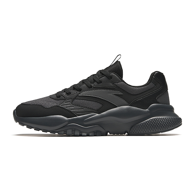 Anta Cushioned Slip-Resistant Low-Top Casual Shoes Men's Black