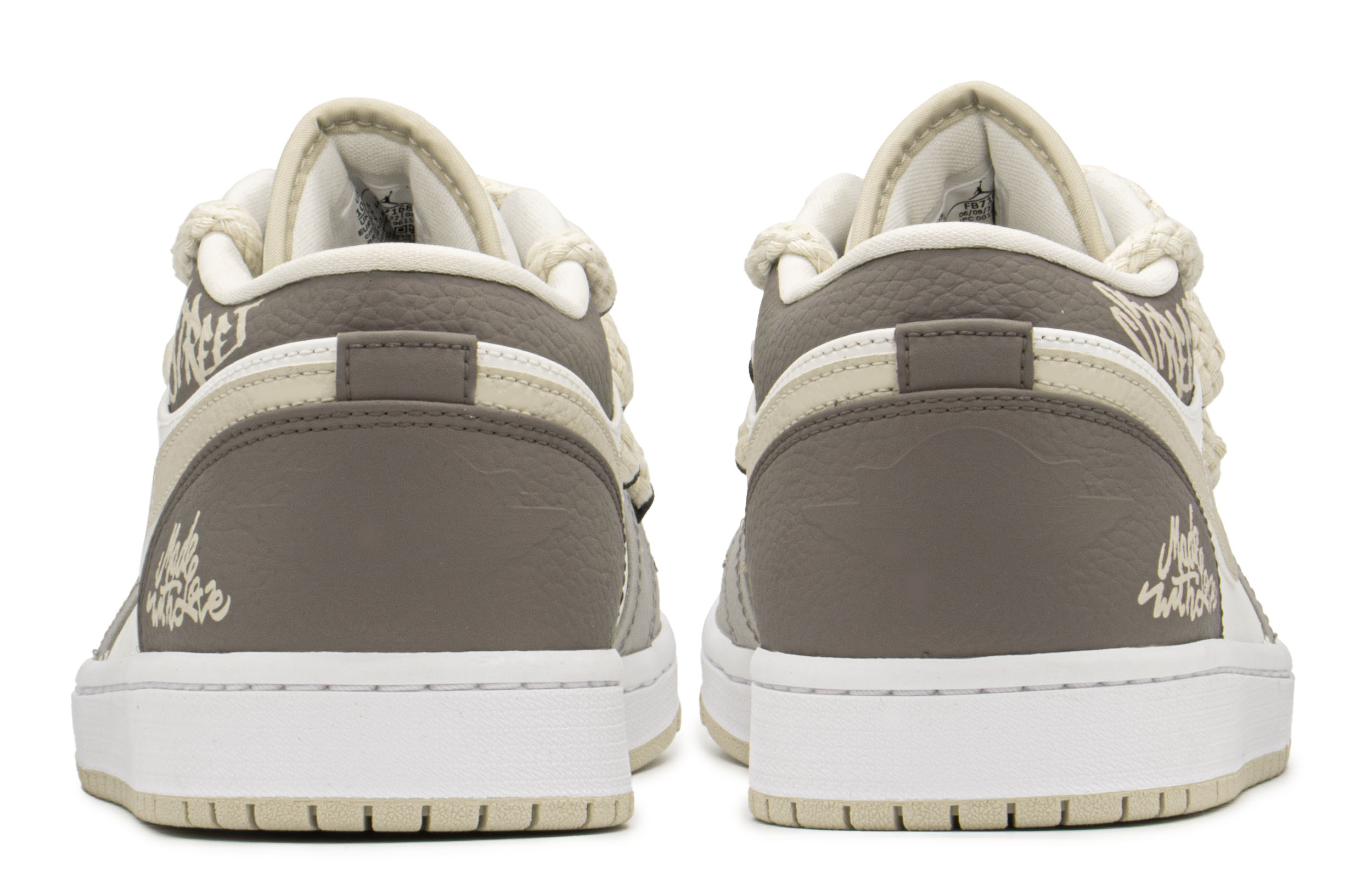 Jordan Air Jordan 1 Vintage Basketball Shoes Men's Khaki Beige Gray