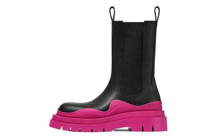 Bottega Veneta Chelsea Boots 5.5cm Women's Fuchsia
