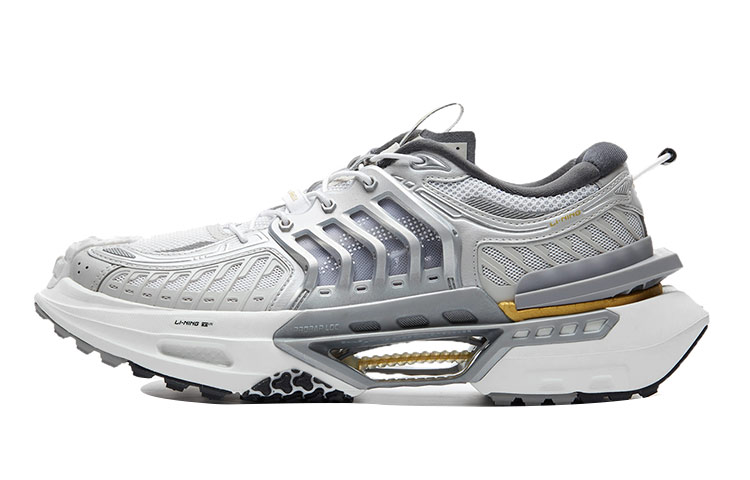 LiNing Casual Shoes Men's Low top Gray/White