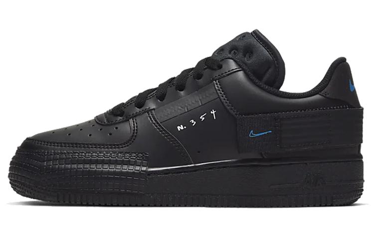 Nike Air Force 1 Low Type Black Photo Blue GS