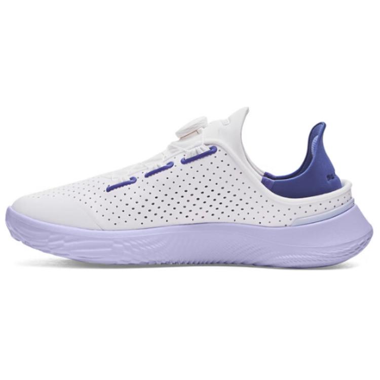 Under Armour Ua Flow Slipspeed Breathable Lightweight Low-Top Casual Shoes Unisex White Purple