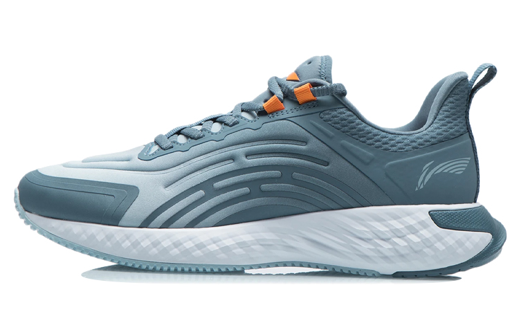 LiNing Breathable Low Top Running Shoes Men's Mist Blue