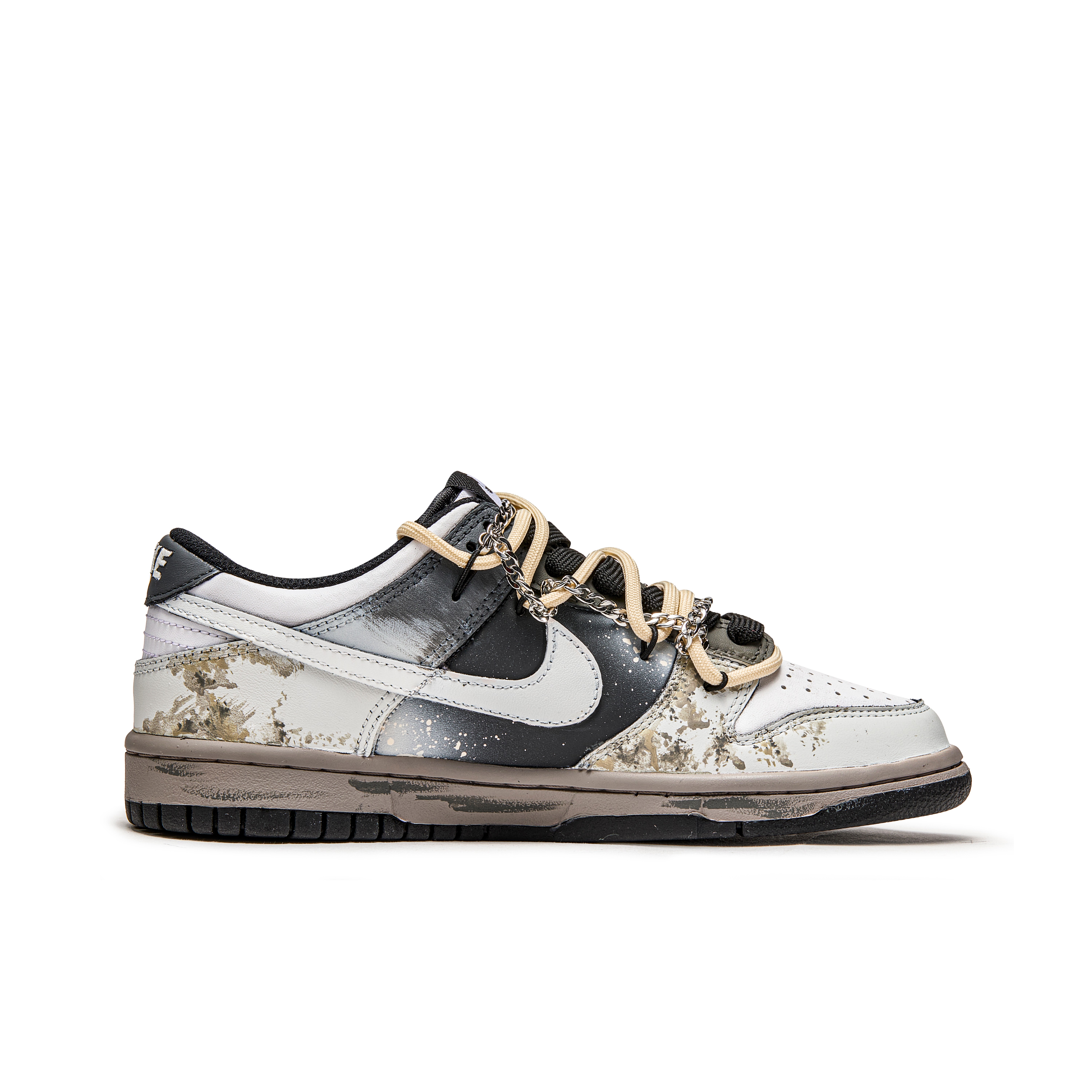 Nike Dunk Street Graffiti Cushioning Quick Dry Abrasion Resistant Balance Low top Skateboard Shoes Unisex