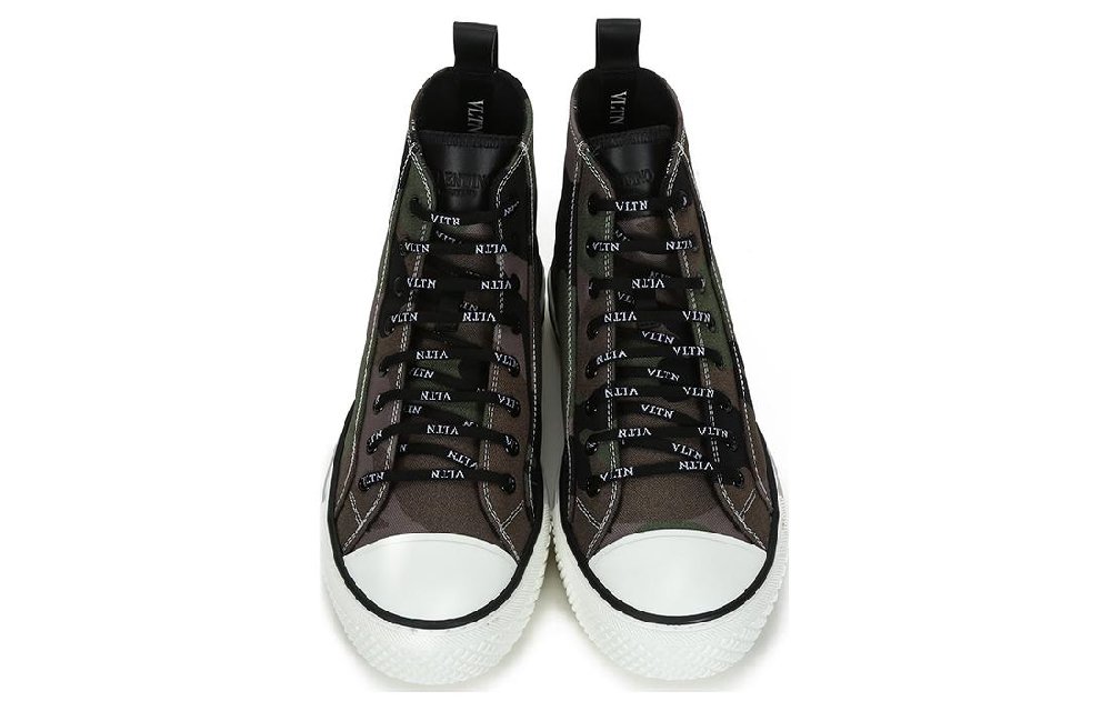 Valentino Giggies High Top Stylish Skateboarding Shoes Men's Army Green
