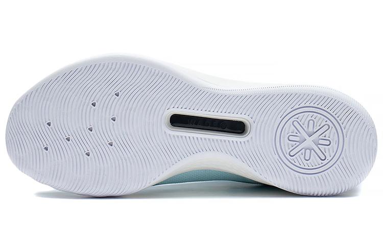 LiNing Flash 2.0 Abrasion Resistant Breathable Low Top Basketball Shoes Men's Light Ice Blue