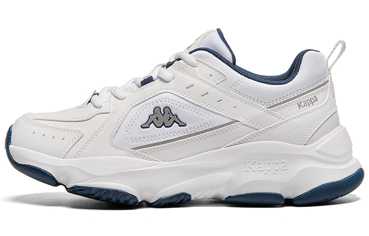 Kappa Proton No. 1 Back to Back Anti Slip Wear Resistant Low Top Chunky Sneakers Unisex White Blue