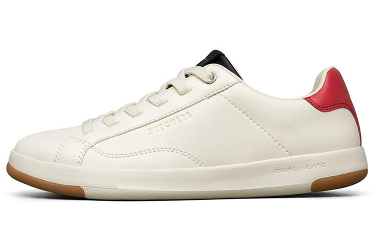 Skechers Skateboard Shoes Women's Low-Top White/Black/Red