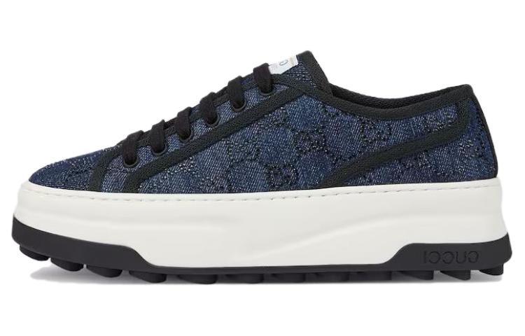 GUCCI Women's Tennis 1977 Low 'Denim Crystals' Women's