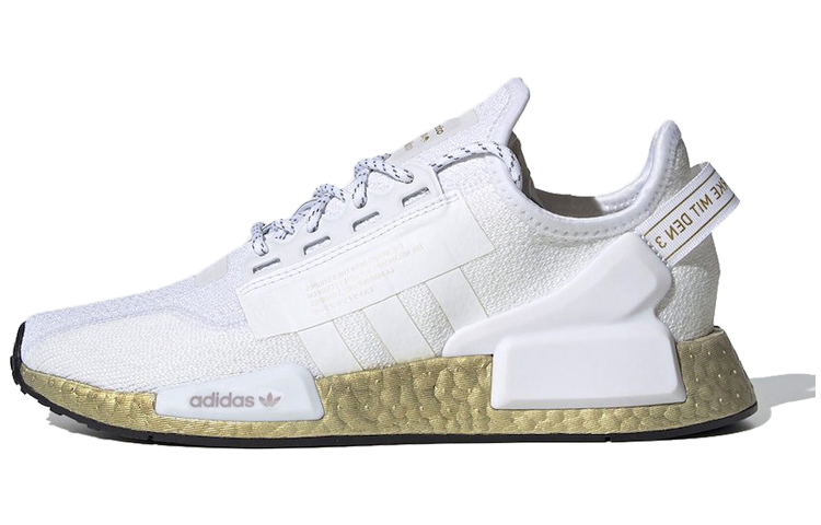 Adidas Nmd V2 Cloud White Gold Metallic Women's