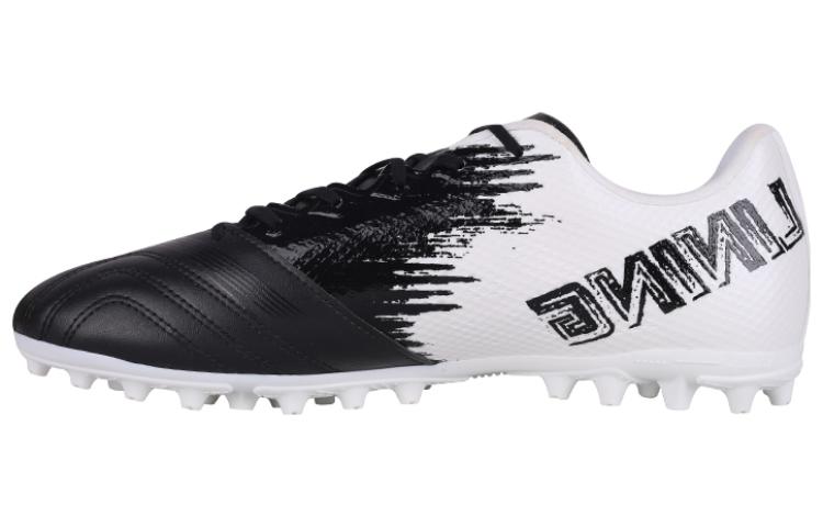 LiNing MG Rubber Short Studs Firm Ground Artificial Ground Natural Ground Wear-Resistant Soccer Shoes Men's Black White