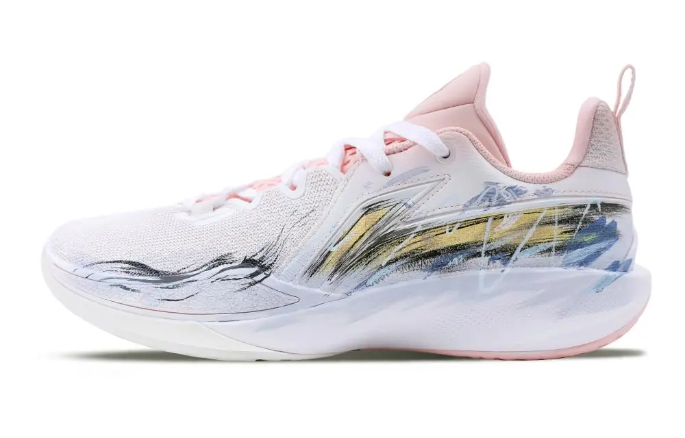 LiNing Speed Ling 2 Rebound And Wear resistant Low top Basketball Shoes Men's White
