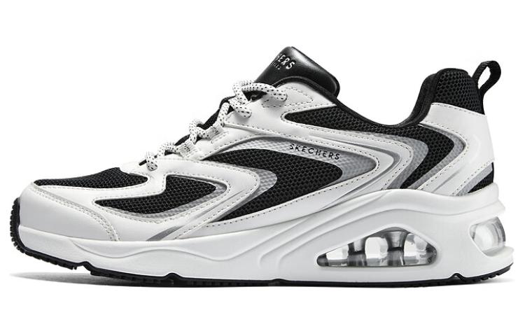 Skechers Cushioning Wear-Resistant Low-Top Casual Shoes Women's Black White