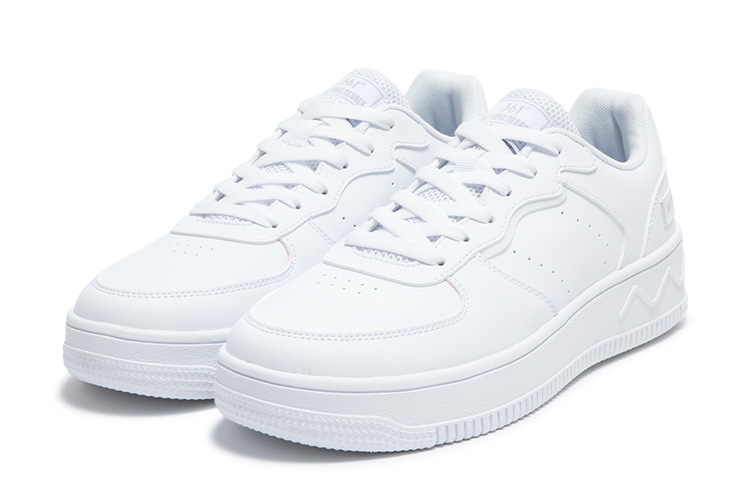 361° Air Force One Anti Slip Wear Resistant Low Top Skateboard Shoes Women's White Gray