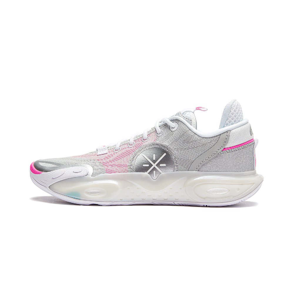 LiNing All City 12 Cushioned Anti-Slip Wear-Resistant Breathable Lightweight Low-Top Basketball Shoes Men's Mist Gray
