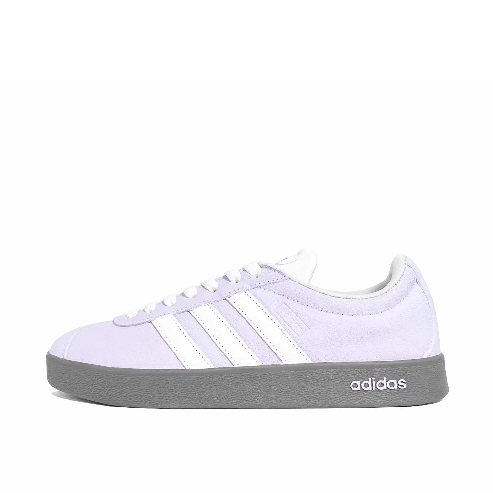 Adidas VL COURT 2.0 Lifestyle Purple Light Lightweight Low Top Skateboard Shoes Unisex Purple White