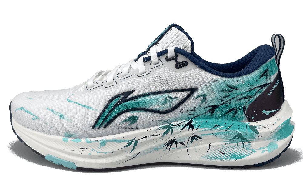LiNing Red Hare 8 Slip Resistant, Abrasion Resistant, Lightweight Low Top Casual Running Shoes Men's Cyan