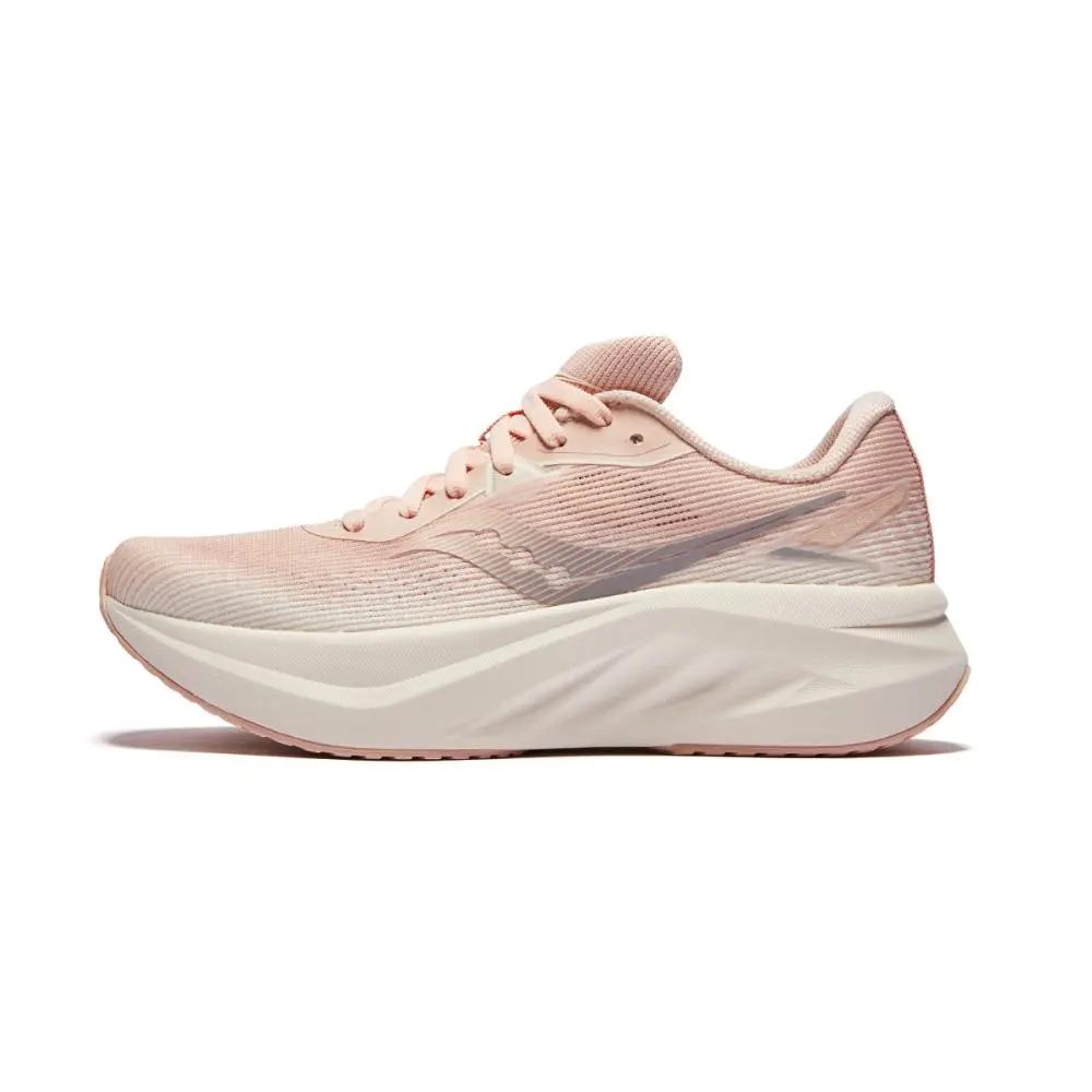 Saucony TIDE Slip Resistant, Abrasion Resistant, Breathable, Coverage, Support Low Top Running Shoes Women's Pink Beige