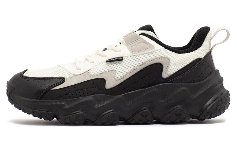 361° Anti-Slip Wear-Resistant Low-Top Sports Casual Shoes Women's White Black