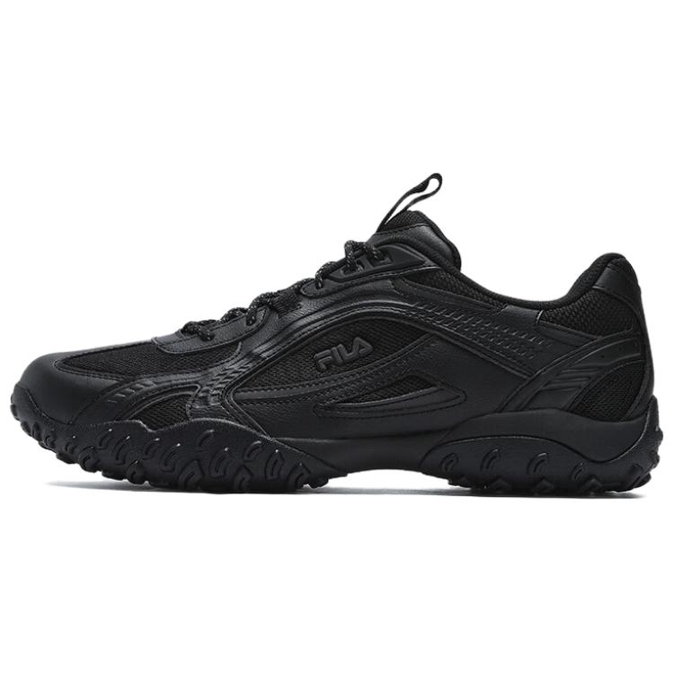 FILA PEBBLE Slip-Resistant Low-Top Casual Running Shoes Men's Black