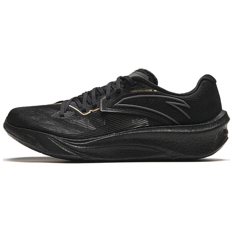 Anta Asphalt Road Fighter 2.0 Cushioning Rebound Low-Top Casual Running Shoes Women's Black Gold
