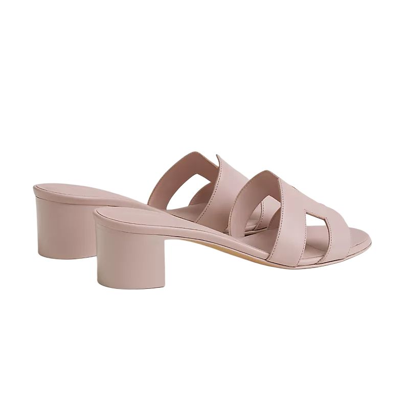 HERMES Oasis Slide Slippers 5cm Women's Pink