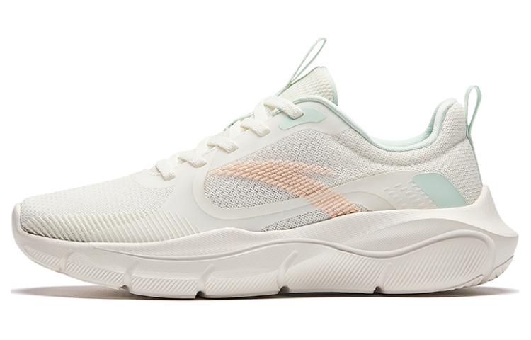 Anta Oxygen Cushioning, Slip Resistant, Breathable, Lightweight Low Top Training Shoes Women's White Green