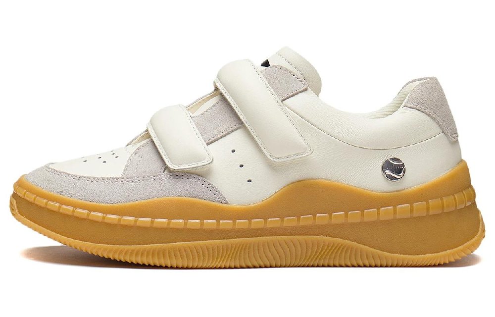 LiNing Blank Durable Breathable Low-Top Sports Casual Shoes Women's White Gray