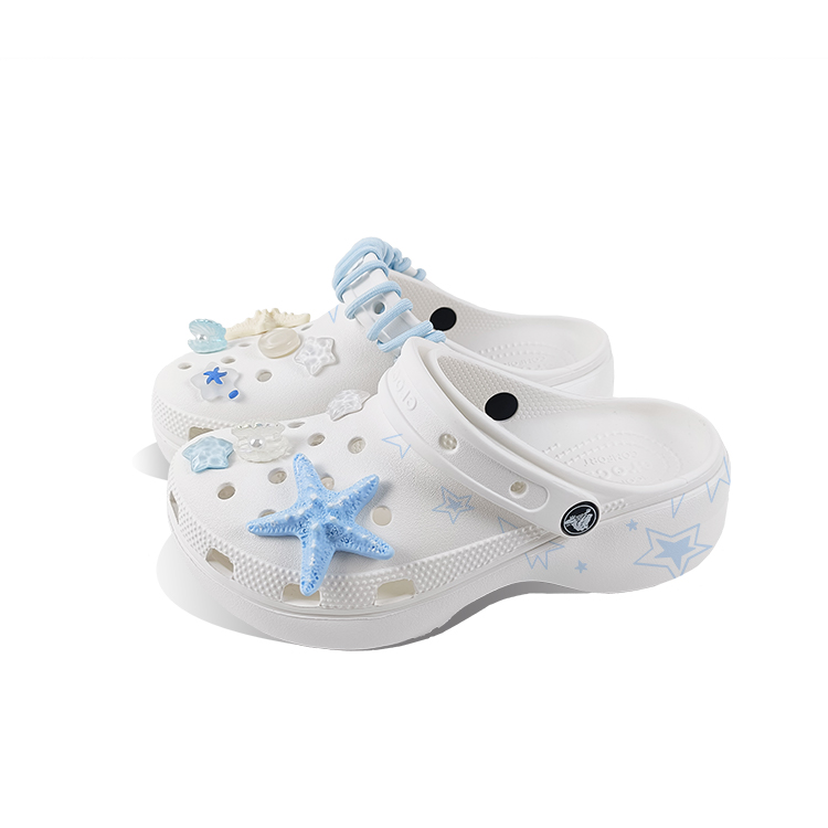 Crocs Classic Platform Clog Clogs Unisex White