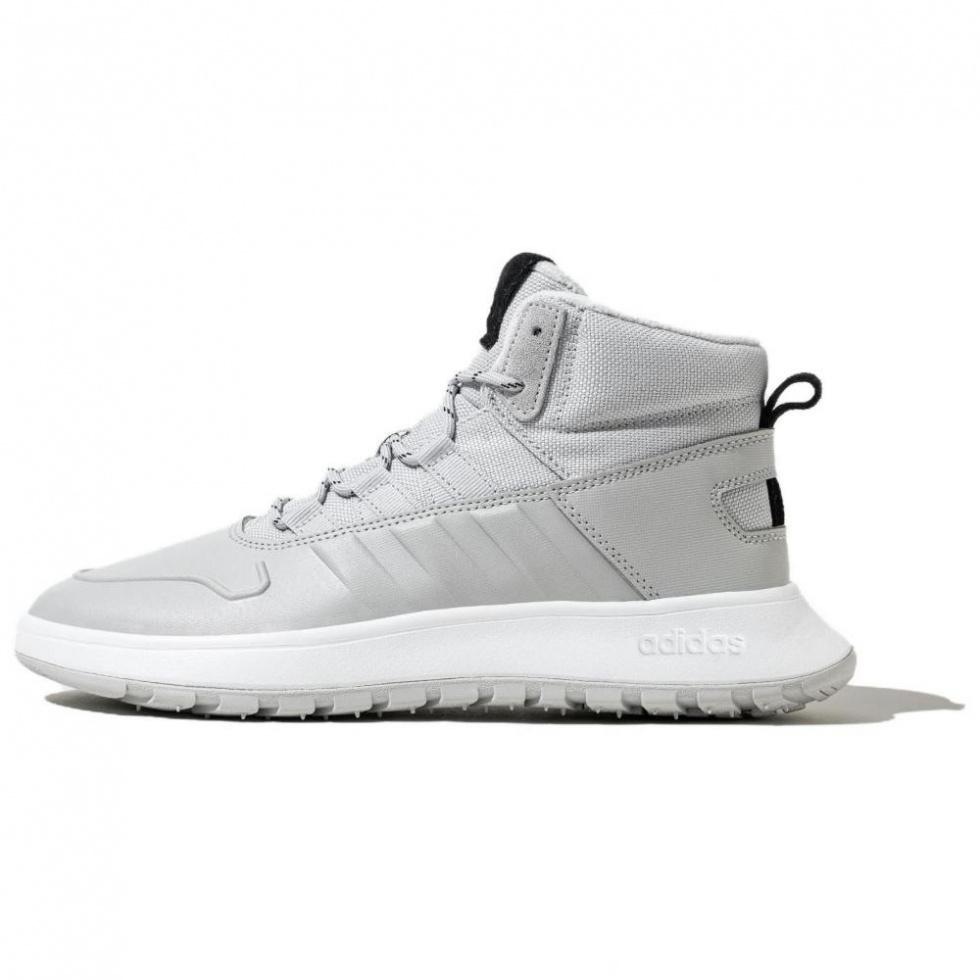 Adidas Neo FUSION STORM Cushioning Wear-Resistant Mid-Top Casual Shoes Unisex Gray
