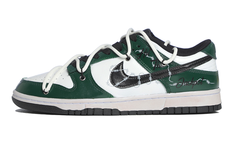 Nike Dunk Skateboard Shoes Men's Low top White/Green