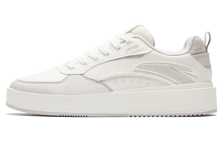 Anta Milk Lid 2 Anti-Slip Wear-Resistant Low-Top Skateboard Shoes Men's White Gray