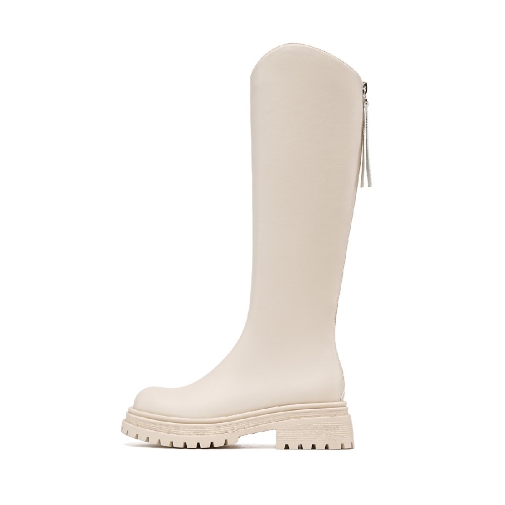 EBLAN Knee high Boots Women's Beige