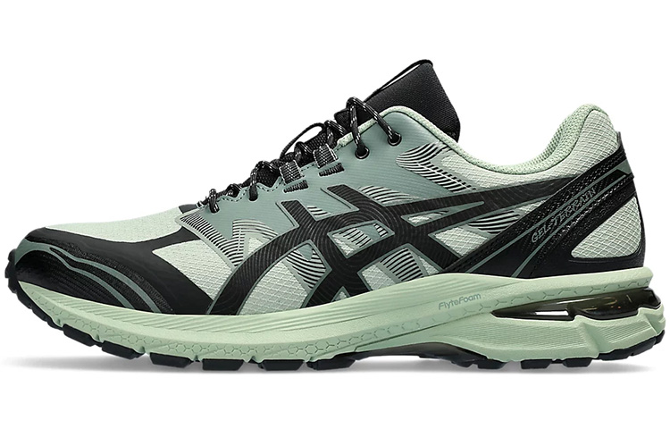 Asics Беговые кроссовки Низкие Зелёно-чёрные Унисекс