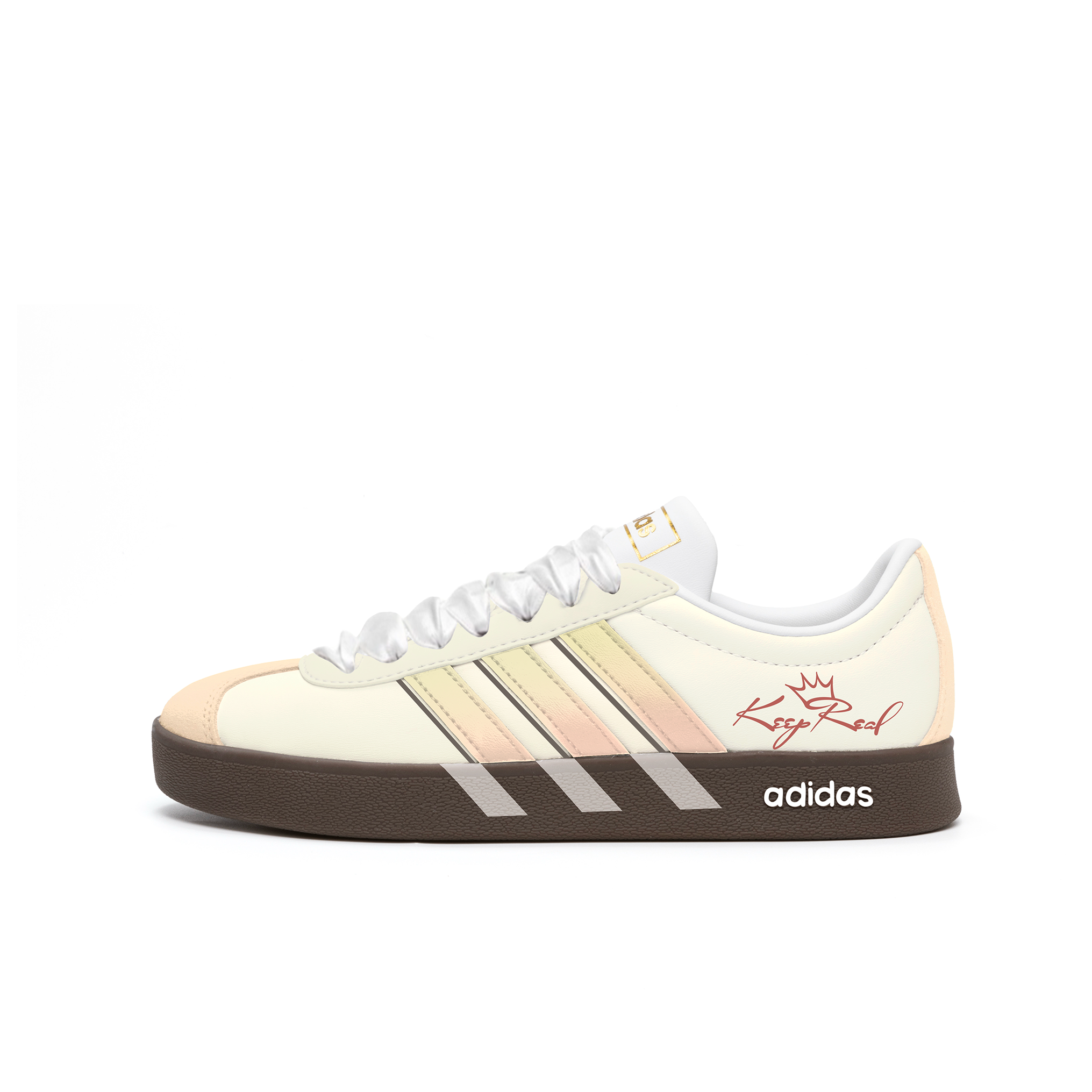Adidas VL COURT 2.0 Slip Resistant Abrasion Resistant Low top Skateboard Shoes Women's