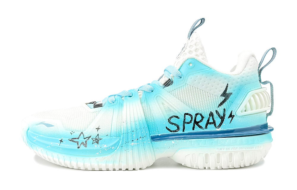 LiNing Storm 2024 Cushioning And Breathable Low Top Basketball Shoes Men's Blue